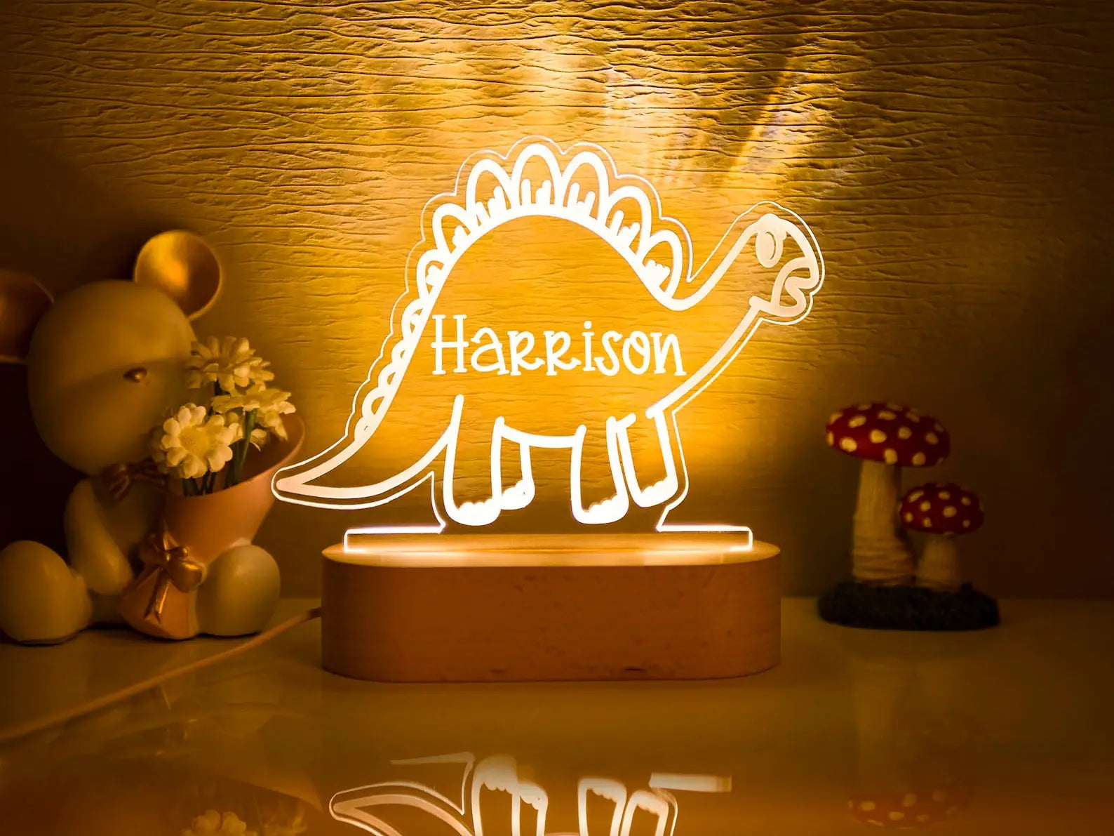 Lampe de chevet Bébé Prénom Personnalisé - Opale