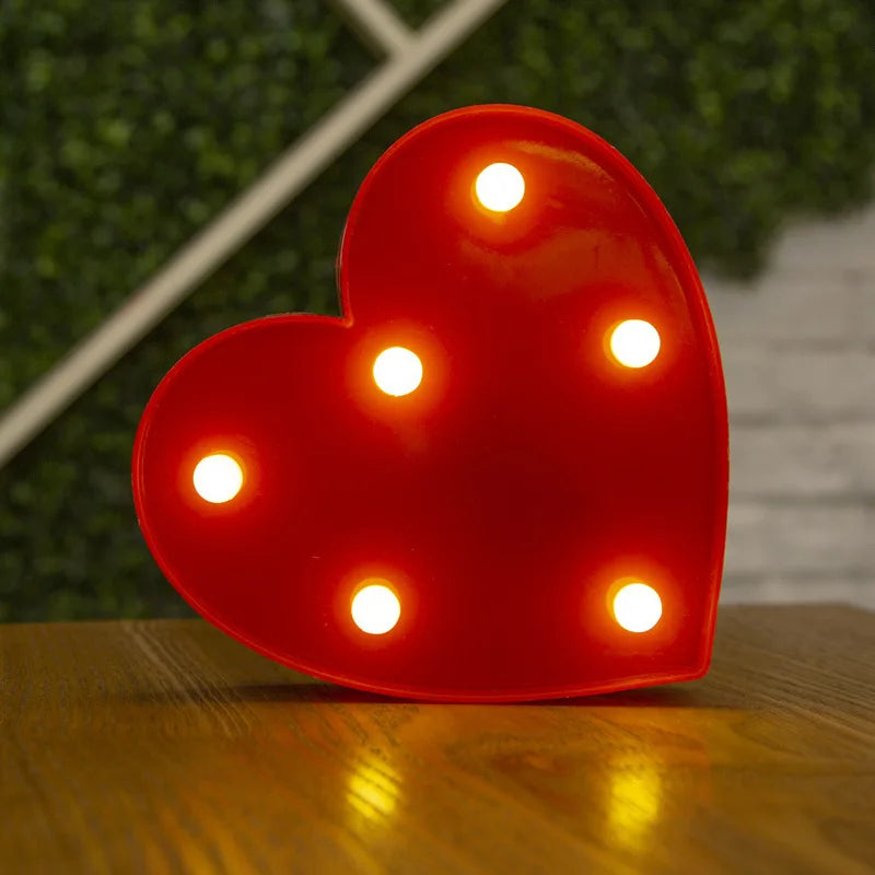 Lampe Alphabet Lettre et Numéro LED pour Évenement - Opale