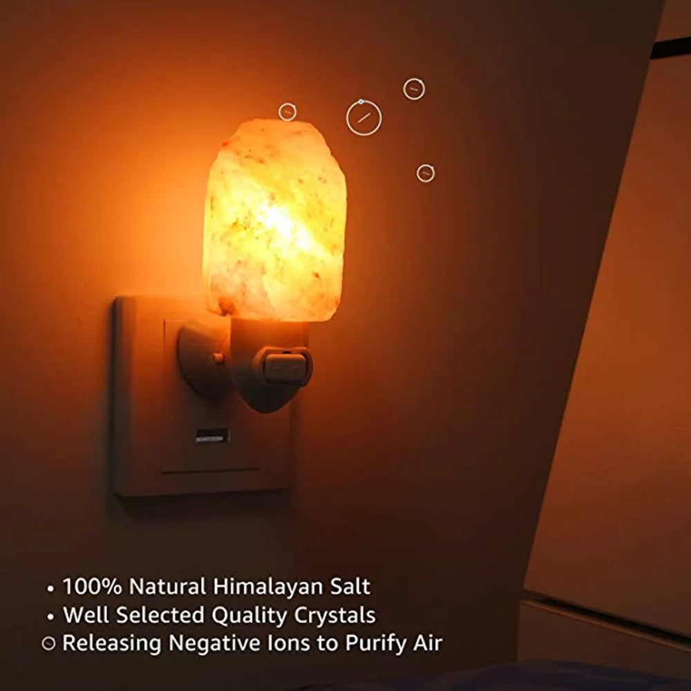 Lampe de Sel Murale style Veilleuse - Opale