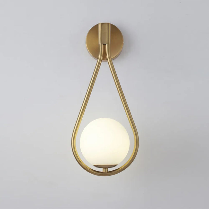 Lampe de chevet Suspendue Goutte d'eau - Opale