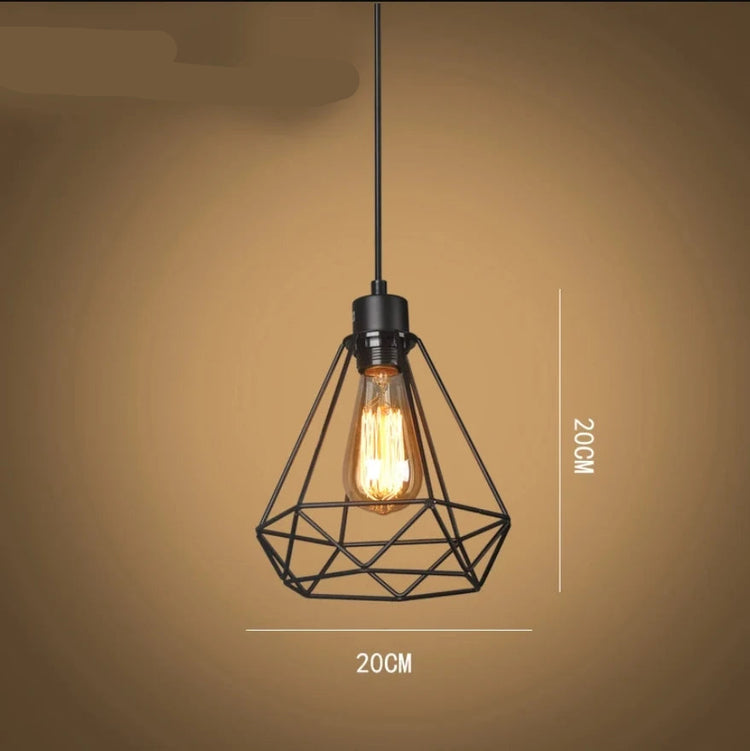 Lampe de chevet Industrielle Suspendue en Fer - Opale