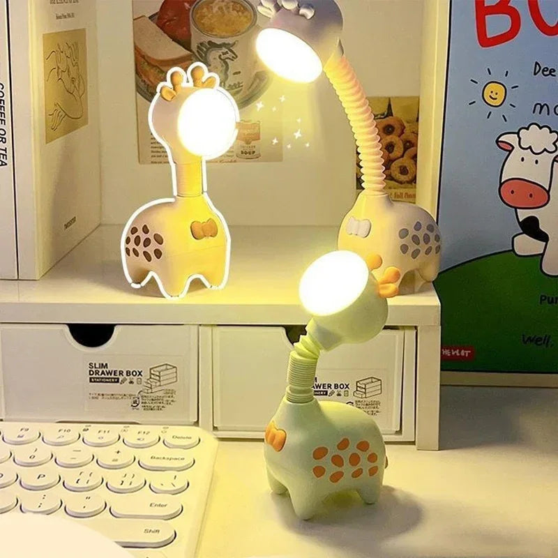 Lampe de chevet Jungle Girafe LED - Opale