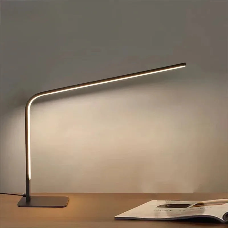 Grande Lampe de Bureau LED Moderne Noir - Opale