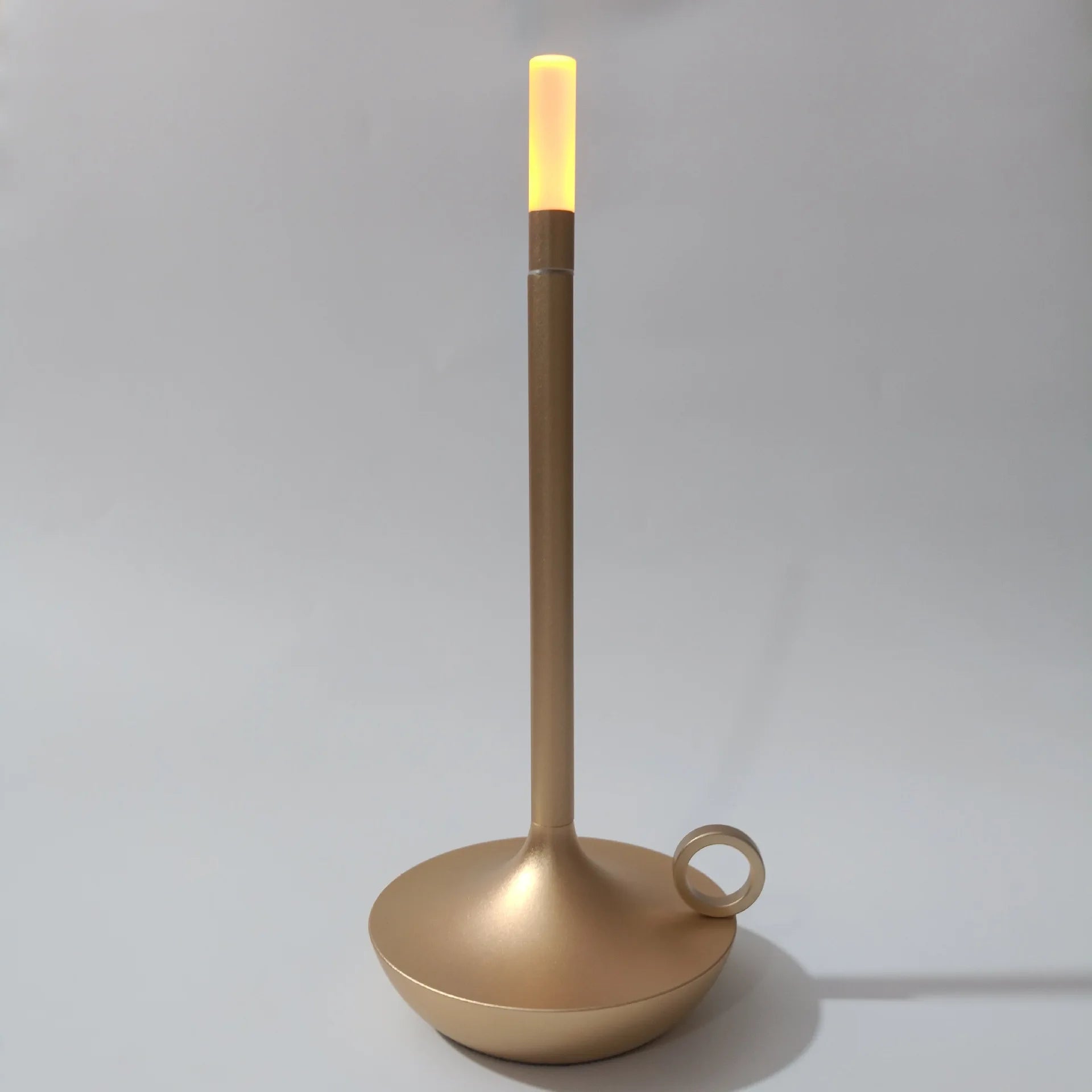 Lampe de chevet Industrielle en Forme de Bougeoir - Opale