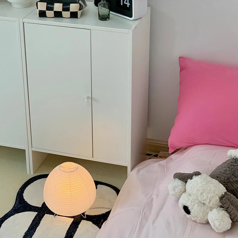 Lampe de chevet Japonaise en forme de Boule - Opale