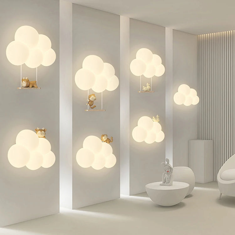 Lampe de chevet Murale Nuage Blanc pour Enfant - Opale