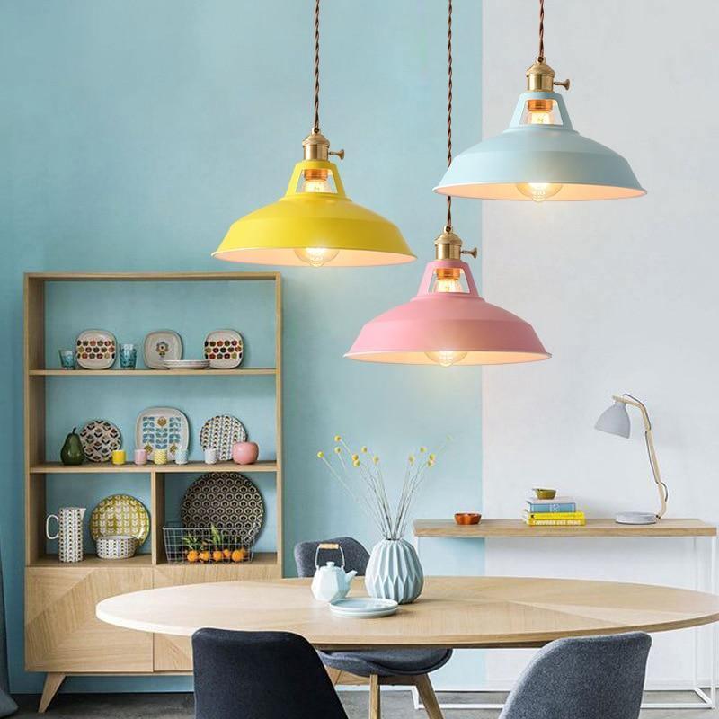 Lampe de chevet Suspendue style Rétro Colorée - Opale