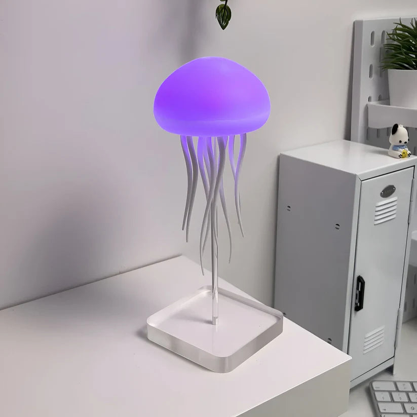 Lampe de Chevet Originale Méduse Dansante LED - Opale