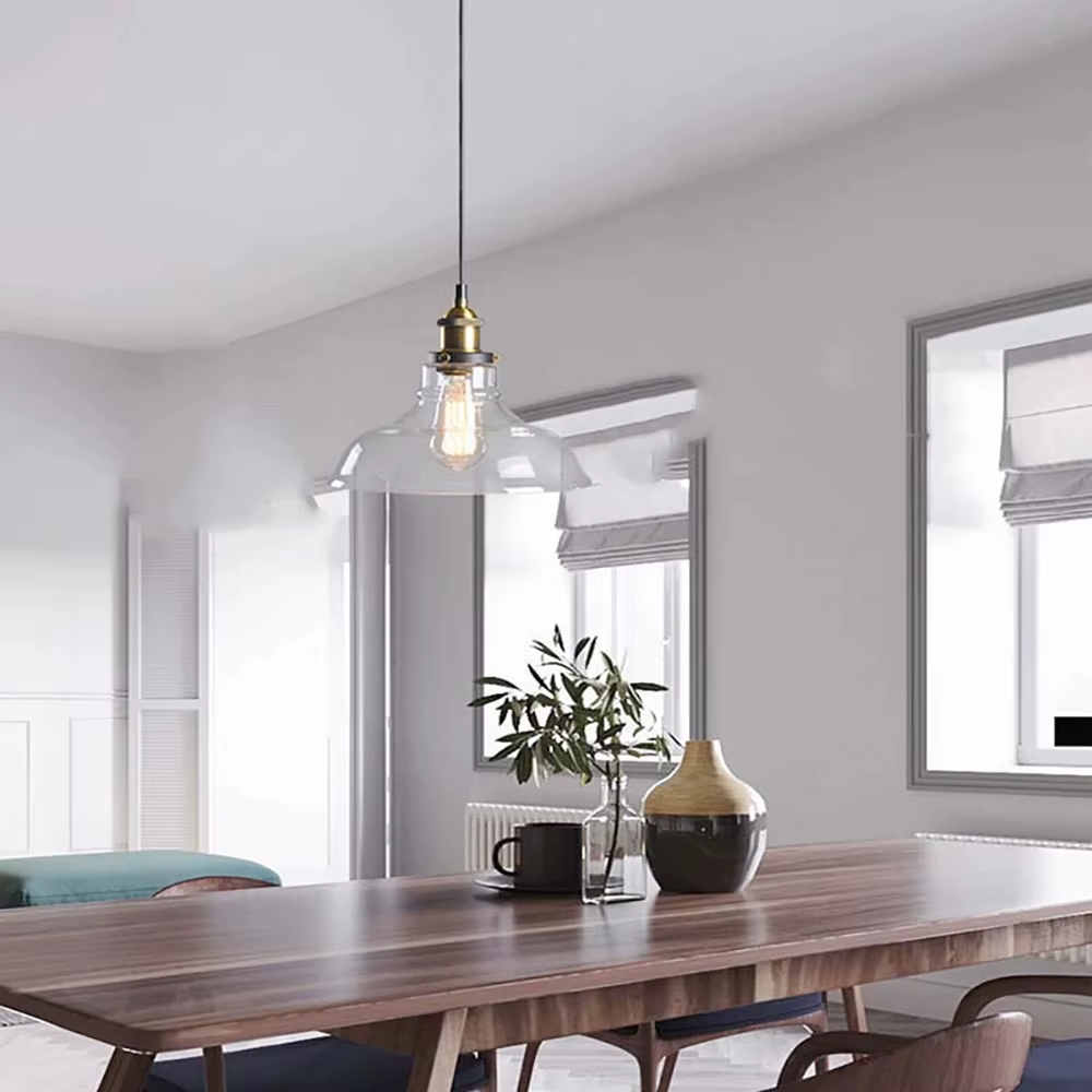 Lampe de chevet Industrielle Suspendue - Opale