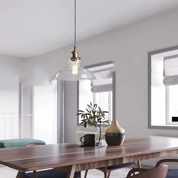Lampe de chevet Industrielle Suspendue - Opale